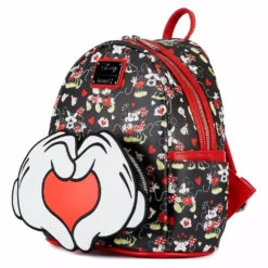 LOUNGEFLY DISNEY Mickey And Minnie Mouse Valentines Mini Backpack