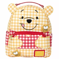 LOUNGEFLY DISNEY Winnie The Pooh Gingham Cosplay Mini Backpack