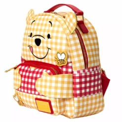 LOUNGEFLY DISNEY Winnie The Pooh Gingham Cosplay Mini Backpack