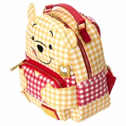 LOUNGEFLY DISNEY Winnie The Pooh Gingham Cosplay Mini Backpack