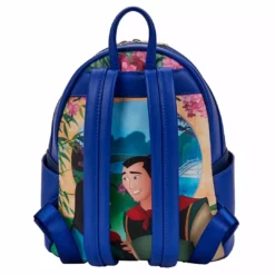 LOUNGEFLY DISNEY Mulan Castle Light Up Mini Backpack