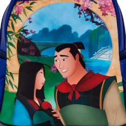 LOUNGEFLY DISNEY Mulan Castle Light Up Mini Backpack