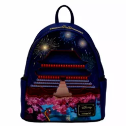 LOUNGEFLY DISNEY Mulan Castle Light Up Mini Backpack