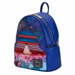 LOUNGEFLY DISNEY Mulan Castle Light Up Mini Backpack