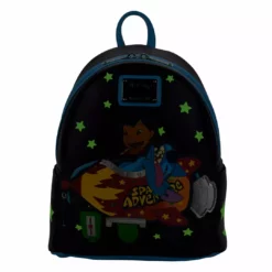 LOUNGEFLY DISNEY Lilo & Stitch Space Adventure Glow In The Dark Mini Backpack