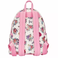 LOUNGEFLY DISNEY Princess Floral Tattoo Mini Backpack