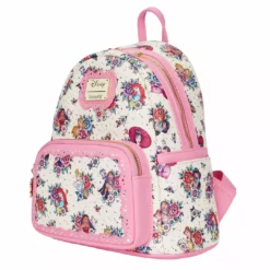 LOUNGEFLY DISNEY Princess Floral Tattoo Mini Backpack