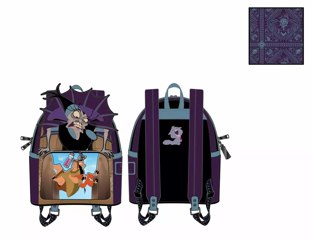 LOUNGEFLY DISNEY The Emperor's New Groove Yzma Villains Scene Mini Backpack 1 LOUNGEFLY DISNEY The Emperor's New Groove Yzma Villains Scene Mini Backpack