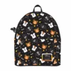 LOUNGEFLY DISNEY SPOOKY MICKEY AND MINNIE MOUSE CANDY CORN MINI BACKPACK WITH EARS HEADBAND PRE-ORDER SEPT