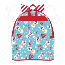 LOUNGEFLY SALE! LOUNGEFLY DISNEY SNOWMAN MICKEY AND MINNIE MOUSE MINI BACKPACK WITH EARS HEADBAND