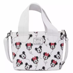 LOUNGEFLY DISNEY MICKEY & MINNIE MOUSE BALLOON CROSSBODY PURSE BAG