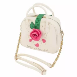 LOUNGEFLY DISNEY BEAUTY & THE BEAST ROSE CROSSBODY PURSE BAG