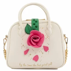 LOUNGEFLY DISNEY BEAUTY & THE BEAST ROSE CROSSBODY PURSE BAG