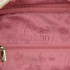 LOUNGEFLY DISNEY BEAUTY & THE BEAST ROSE CROSSBODY PURSE BAG