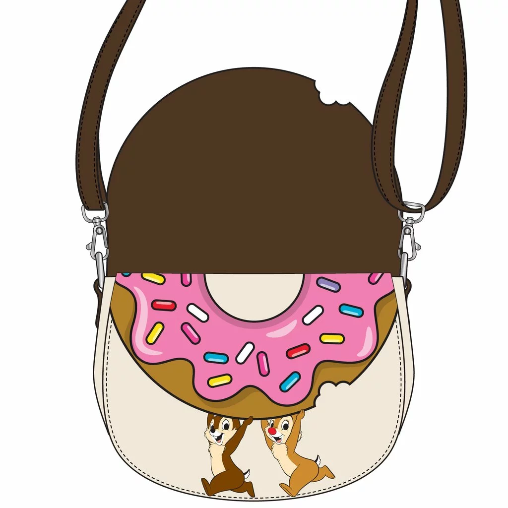 LOUNGEFLY DISNEY CHIP AND DALE SWEET TREATS CROSSBODY BAG 2 LOUNGEFLY DISNEY CHIP AND DALE SWEET TREATS CROSSBODY BAG