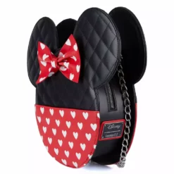 LOUNGEFLY DISNEY Mickey And Minnie Mouse Valentines Reversible Crossbody Bag