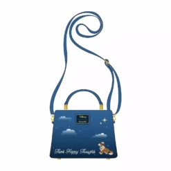 LOUNGEFLY DISNEY Peter Pan Clock Glow In The Dark Crossbody Bag