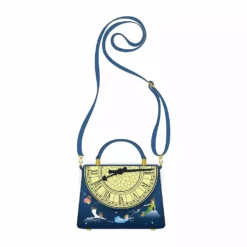 LOUNGEFLY DISNEY Peter Pan Clock Glow In The Dark Crossbody Bag