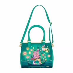 LOUNGEFLY PRE ORDER LOUNGEFLY Disney Tangled Rapunzel Castle Crossbody Bag PRE-ORDER JANUARY CATALOG