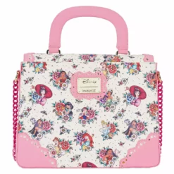 LOUNGEFLY DISNEY Princess Floral Tattoo Crossbody Bag