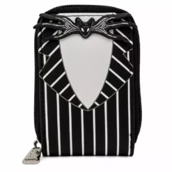 LOUNGEFLY DISNEY THE NIGHTMARE BEFORE CHRISTMAS JACK SKELLINGTON SUIT ACCORDION WALLET IN STOCK!
