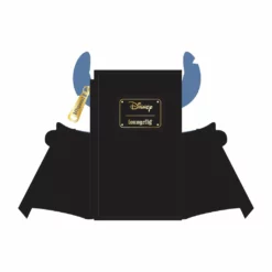 LOUNGEFLY DISNEY LILO & STITCH VAMPIRE STITCH BOW TIE FLAP WALLET