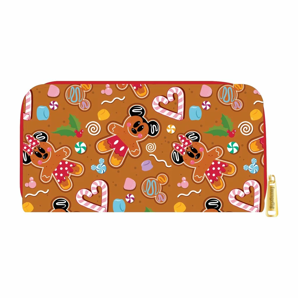 LOUNGEFLY SALE! LOUNGEFLY DISNEY GINGERBREAD MICKEY AND MINNIE MOUSE ZIP AROUND WALLET 2 LOUNGEFLY SALE! LOUNGEFLY DISNEY GINGERBREAD MICKEY AND MINNIE MOUSE ZIP AROUND WALLET