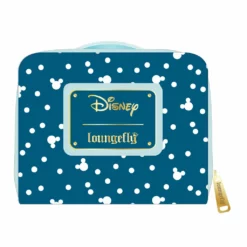 LOUNGEFLY DISNEY SNOWMAN MICKEY AND MINNIE MOUSE SNOW GLOBE ZIP AROUND WALLET LOUNGEFLY SALE!