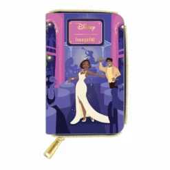 LOUNGEFLY DISNEY PRINCESS & THE FROG TIANA'S PALACE ZIP AROUND WALLET 4 LOUNGEFLY DISNEY PRINCESS & THE FROG TIANA'S PALACE ZIP AROUND WALLET