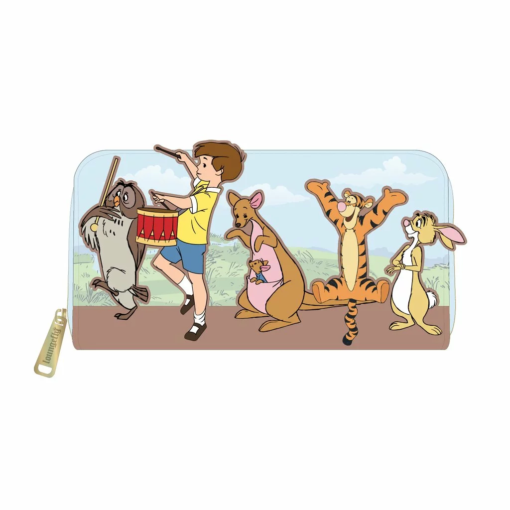 LOUNGEFLY DISNEY WINNIE THE POOH 95TH ANNIVERSARY ZIP AROUND WALLET 2 LOUNGEFLY DISNEY WINNIE THE POOH 95TH ANNIVERSARY ZIP AROUND WALLET