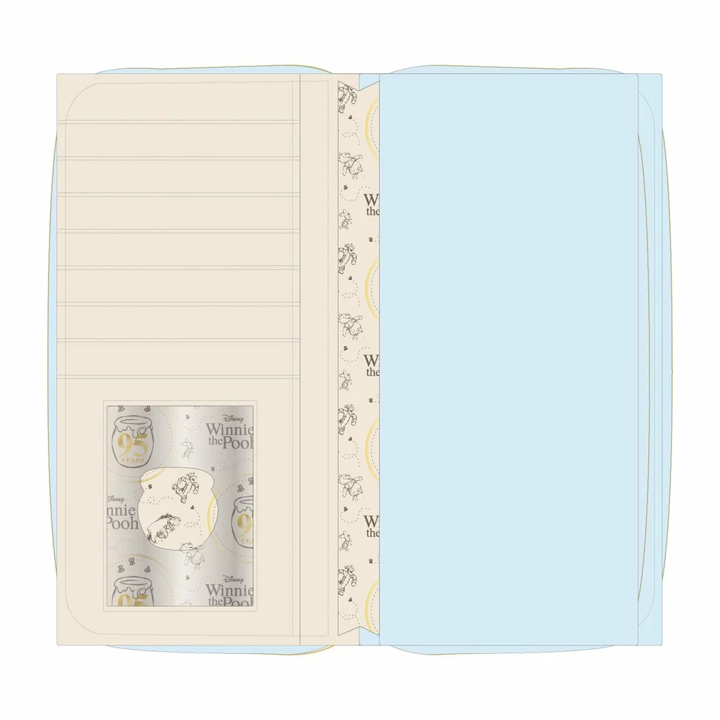 LOUNGEFLY DISNEY WINNIE THE POOH 95TH ANNIVERSARY ZIP AROUND WALLET 3 LOUNGEFLY DISNEY WINNIE THE POOH 95TH ANNIVERSARY ZIP AROUND WALLET