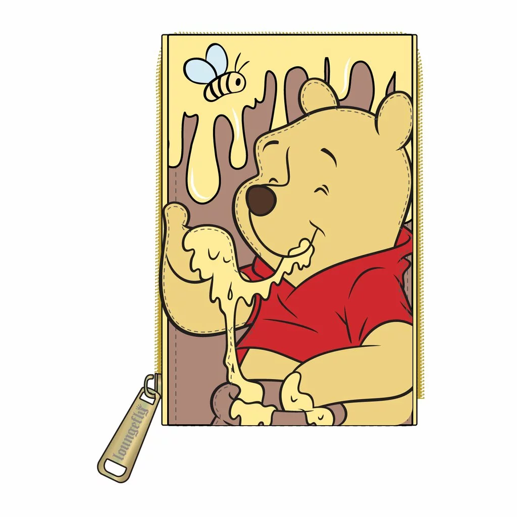 LOUNGEFLY DISNEY WINNIE THE POOH 95TH ANNIVERSARY ACCORDION WALLET 1 LOUNGEFLY DISNEY WINNIE THE POOH 95TH ANNIVERSARY ACCORDION WALLET