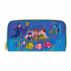 LOUNGEFLY DISNEY BEDKNOBS AND BROOMSTICKS UNDERWATER ZIP AROUND WALLET