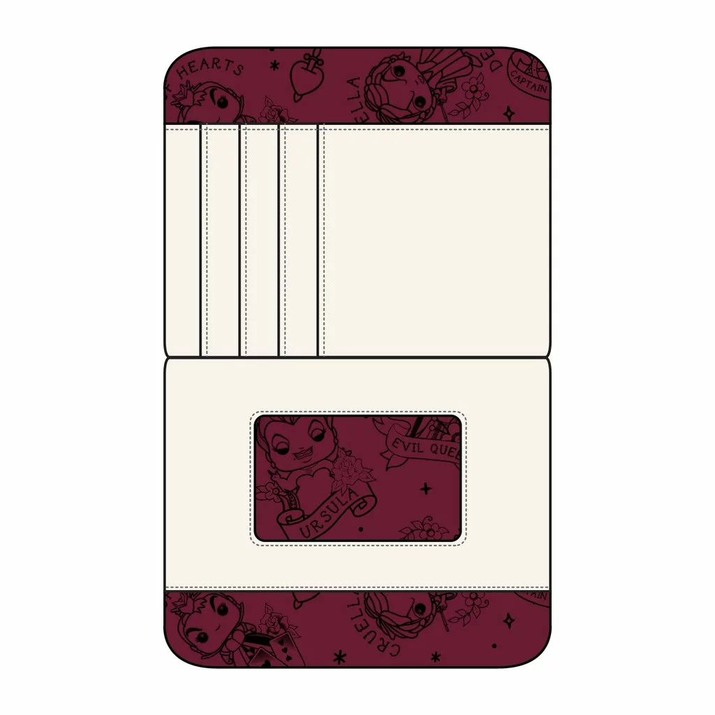 FUNKO POP! BY LOUNGEFLY DISNEY VILLAINS TATTOO ZIP AROUND WALLET 2 FUNKO POP! BY LOUNGEFLY DISNEY VILLAINS TATTOO ZIP AROUND WALLET
