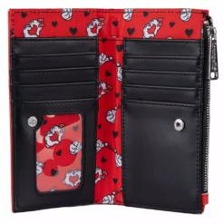 LOUNGEFLY DISNEY Mickey And Minnie Mouse Valentines Flap Wallet