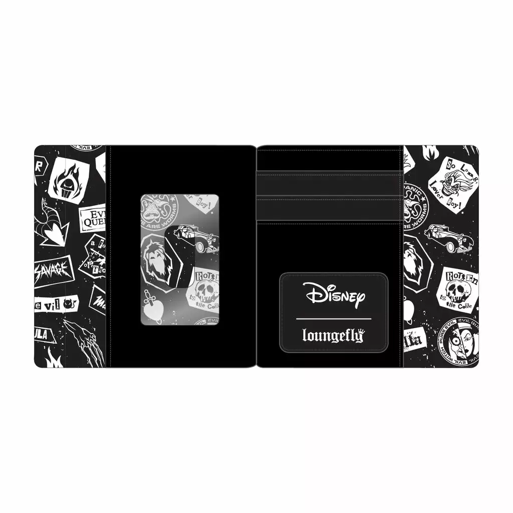 LOUNGEFLY DISNEY Villains Club Zip Around Wallet 2 LOUNGEFLY DISNEY Villains Club Zip Around Wallet