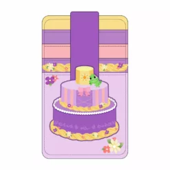 LOUNGEFLY Disney Tangled Rapunzel Cake Cosplay Card Holder PRE-ORDER FEB CATALOG