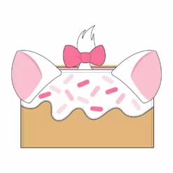 LOUNGEFLY DISNEY Marie Sprinkle Cupcake Cosplay Flap Wallet