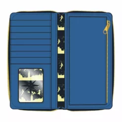 LOUNGEFLY DISNEY Peter Pan Clock Glow In The Dark Zip Around Wallet