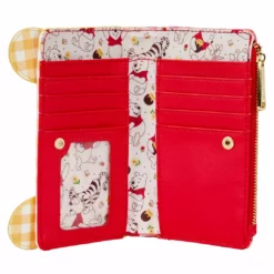 LOUNGEFLY DISNEY Winnie The Pooh Gingham Cosplay Flap Wallet