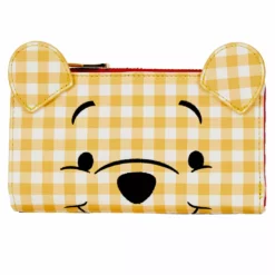 LOUNGEFLY DISNEY Winnie The Pooh Gingham Cosplay Flap Wallet