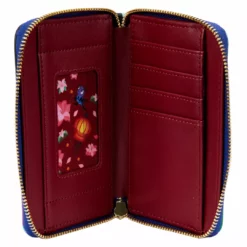 LOUNGEFLY DISNEY Mulan Castle Zip Around Wallet