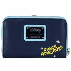 LOUNGEFLY DISNEY Lilo & Stitch Space Adventure Glow In The Dark Zip Around Wallet