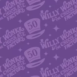 LOUNGEFLY MOVIE LOUNGEFLY WILLY WONKA AND THE CHOCOLATE FACTORY 50TH ANNIVERSARY ZIP AROUND WALLET