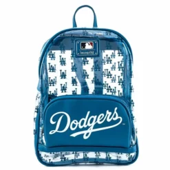 LOUNGEFLY MLB LOS ANGELES DODGERS CLEAR MINI BACKPACK PRE ORDER SHIP AUG/SEPT