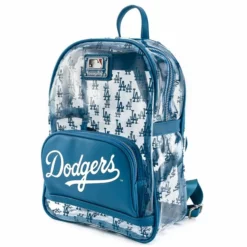 LOUNGEFLY MLB LOS ANGELES DODGERS CLEAR MINI BACKPACK PRE ORDER SHIP AUG/SEPT