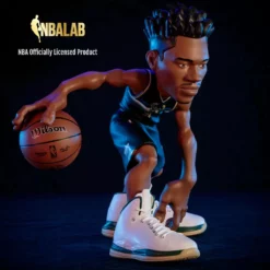 SMALL STARS 2022 SMALL-STARS NBA GIANNIS ANTETOKOUNMPO 12" FIGURE BLACK JERSEY W/WILSON BALL LIMITED TO 500