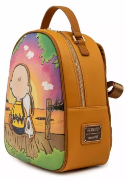 LOUNGEFLY PEANUTS CHARLIE AND SNOOPY SUNSET MINI BACKPACK 8 LOUNGEFLY PEANUTS CHARLIE AND SNOOPY SUNSET MINI BACKPACK