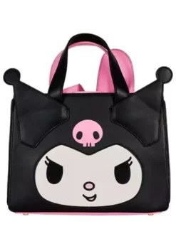LOUNGEFLY SANRIO MY MELODY & KUROMI DOUBLE SIDED CROSS BODY BAG