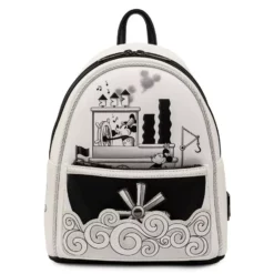 LOUNGEFLY DISNEY STEAMBOAT WILLIE MUSIC CRUISE MINI BACKPACK